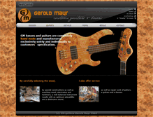 Tablet Screenshot of gm-guitars.com